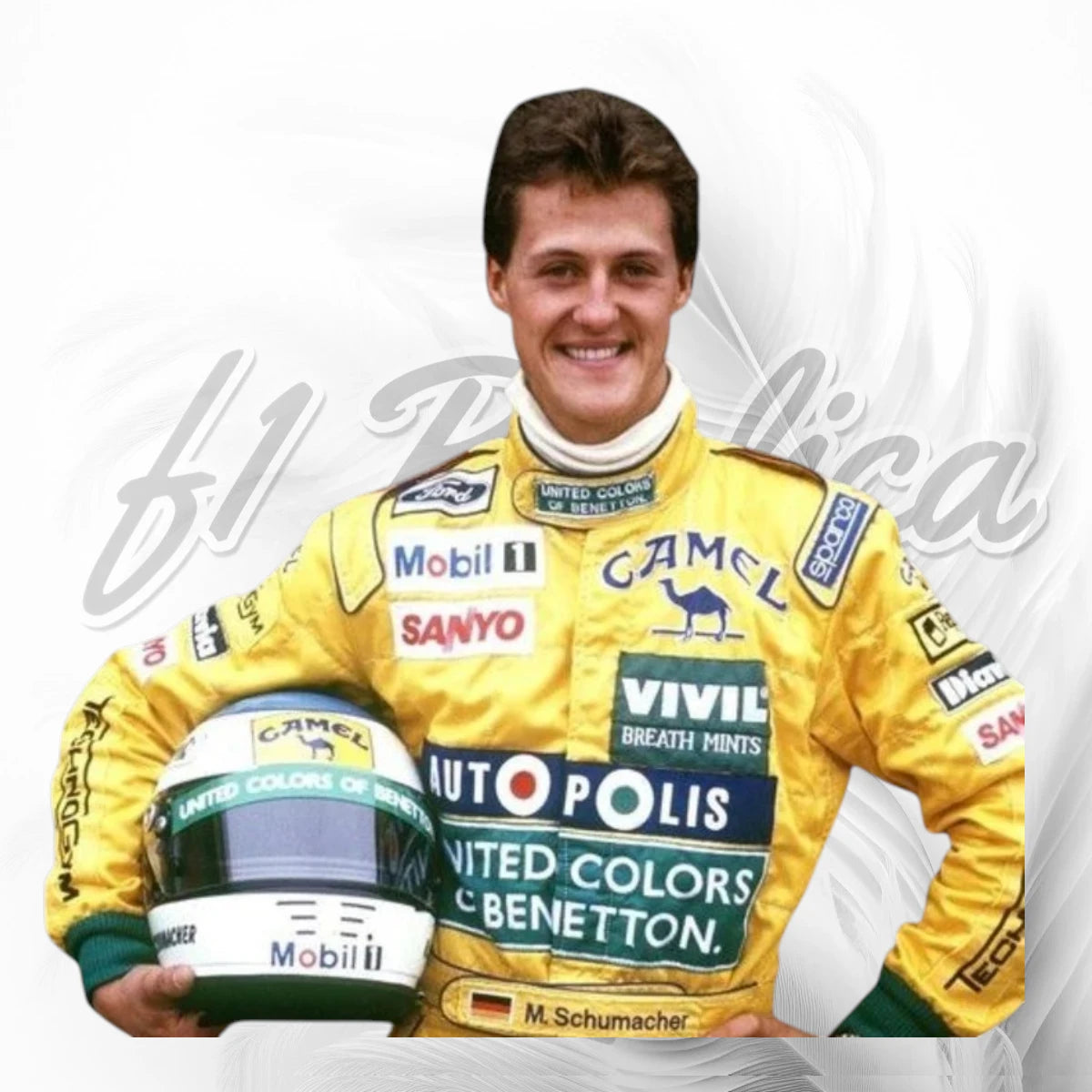 Michael Schumacher 1992 Benetton B192 Camel F1 Racing Suit Replica