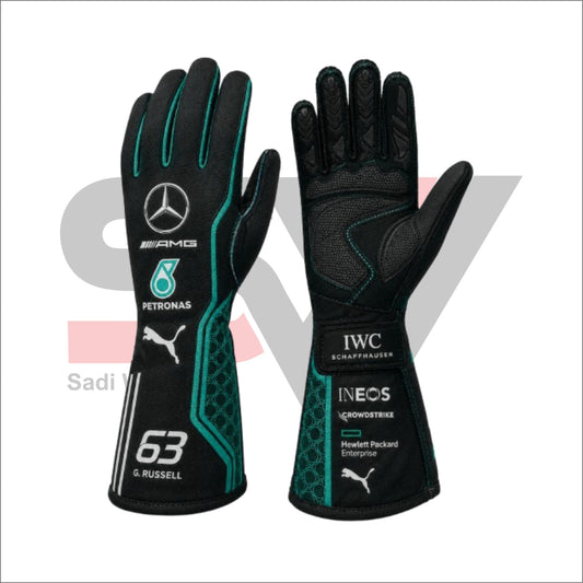 Mercedes AMG Petronas Inspired F1 Racing Gloves 2026