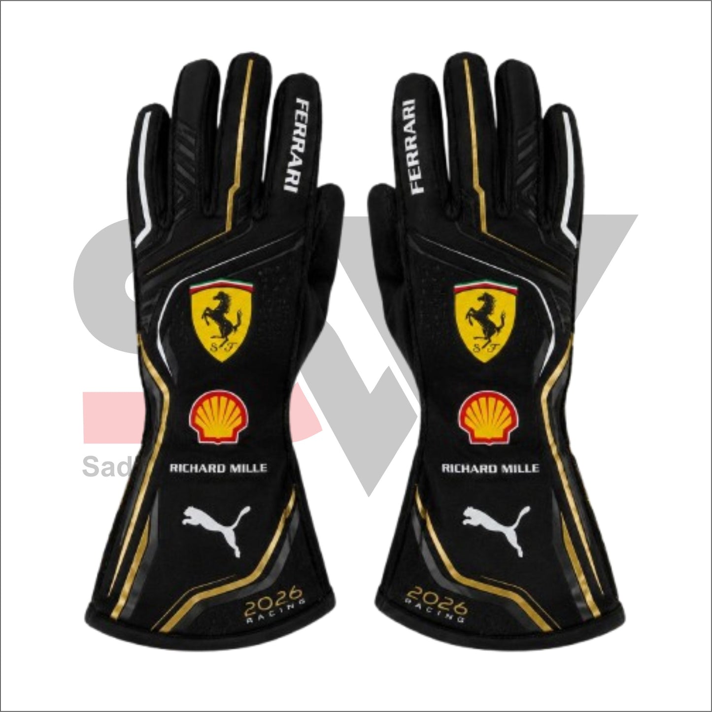 Scuderia Ferrari Inspired 2026 F1 Racing Gloves