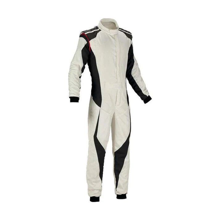 White Go-Kart Car Racing Wear