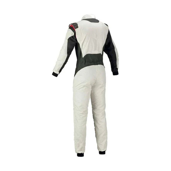 White Go-Kart Car Racing Wear