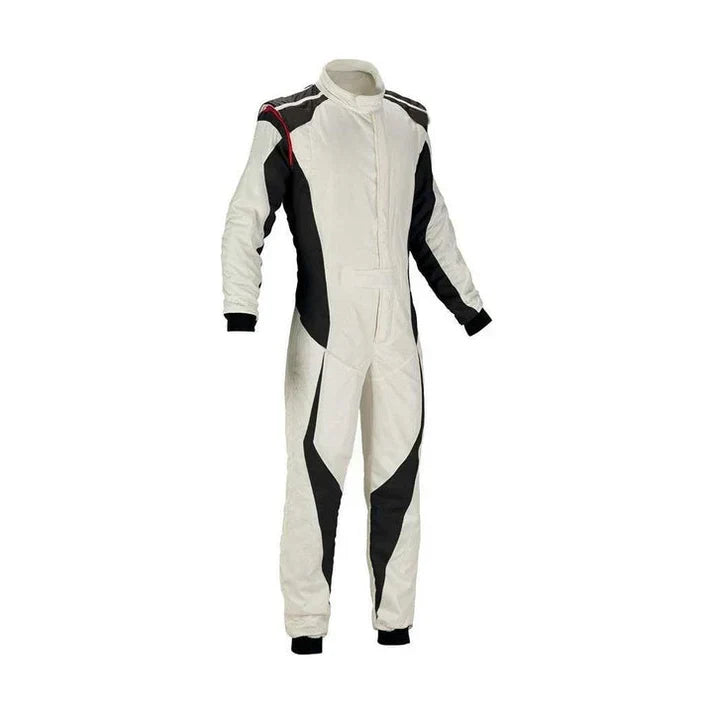 White Go-Kart Car Racing Wear