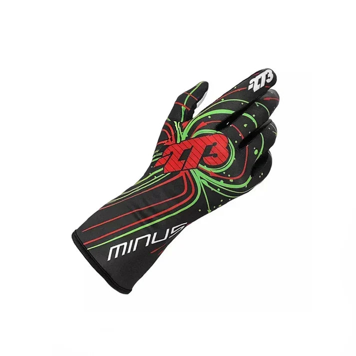 ZERO EVO Black_Green_Red Racing Gloves