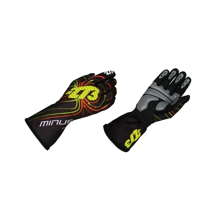 ZERO EVO Fluo Black /Yellow /Orange Racing Gloves