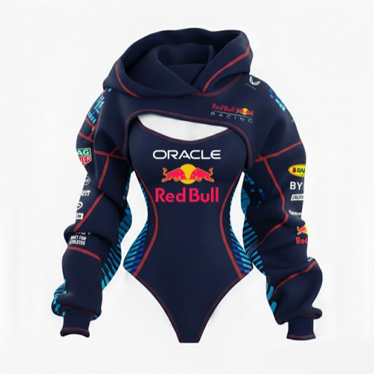 RedBull Racing Inspired F1 Bodysuit Hoodie