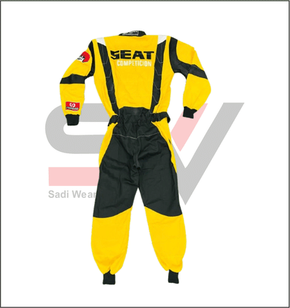 Classic Seat Rally Racing Suit – Yellow Motorsport Outfit