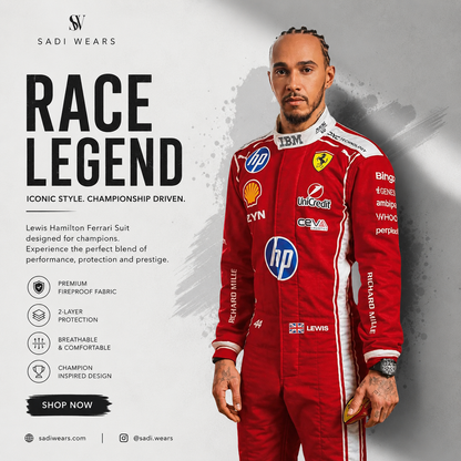 Lewis Hamilton Ferrari F1 Racing Suit 2026