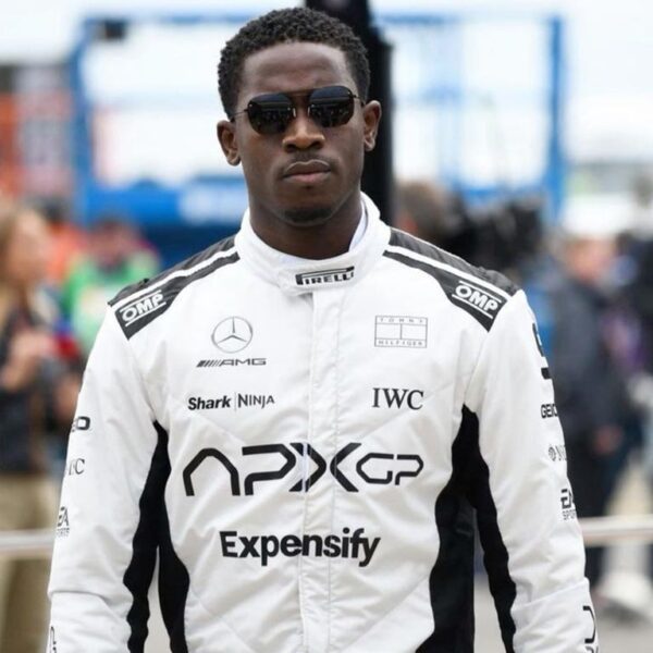 F1 Movie APXGP Racing Suit 2025 white and black front racing suit