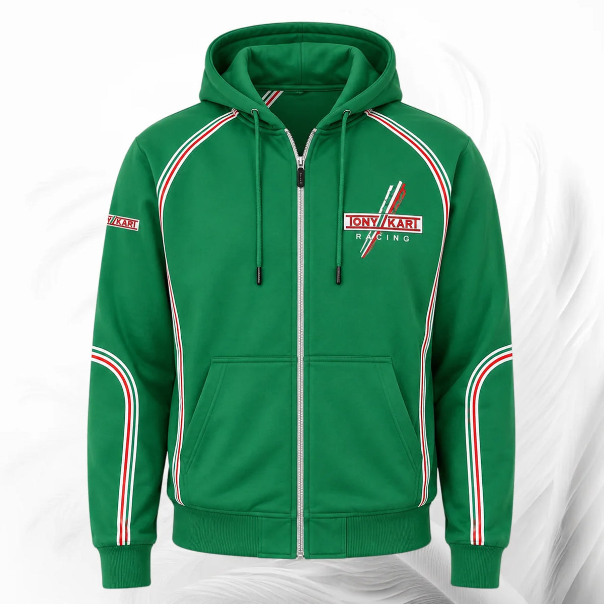 Tony Kart Racing Green Zip-Up Hoodie