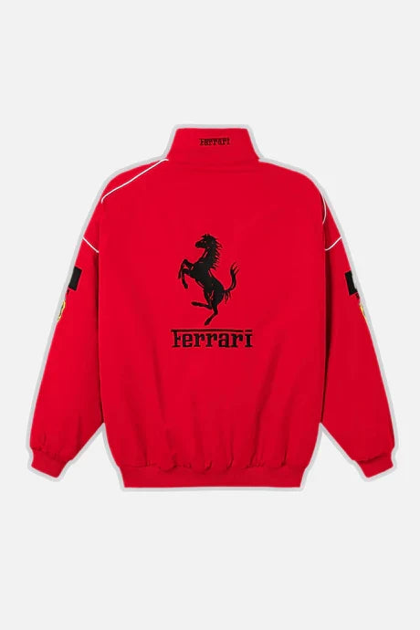 F1 Ferrari Vintage Racing Jacket - Red Edition