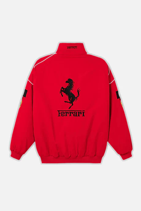 F1 Ferrari Vintage Racing Jacket - Red Edition