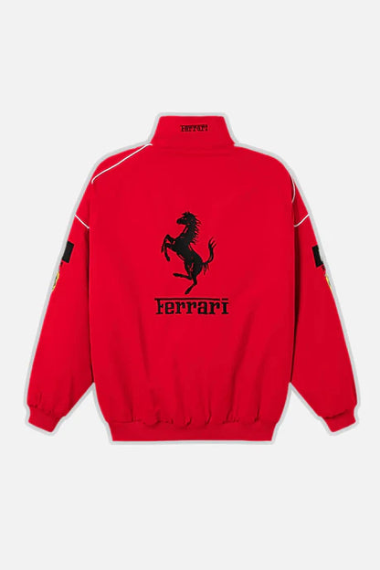 F1 Ferrari Vintage Racing Jacket - Red Edition