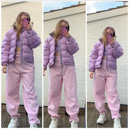 The North Face Womens Baby Lilac / Pink Puffer Jacket