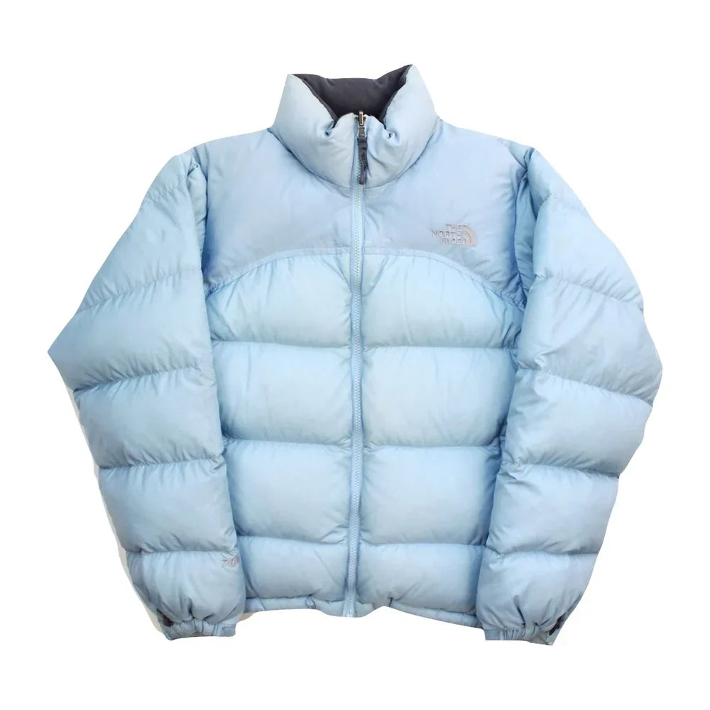 The North Face Womens Baby Blue Puffer Jacket