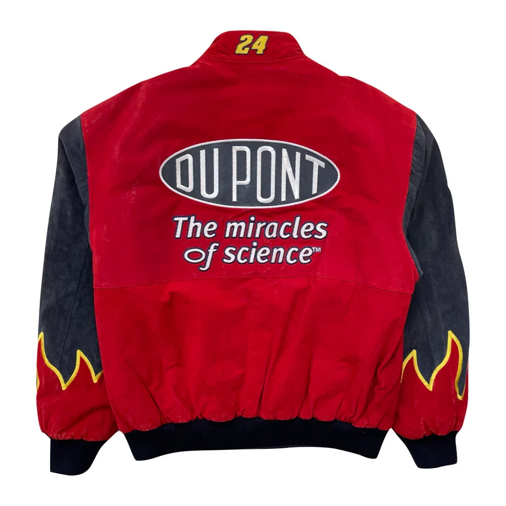 Vintage DuPont Suede Nascar Racing Jacket