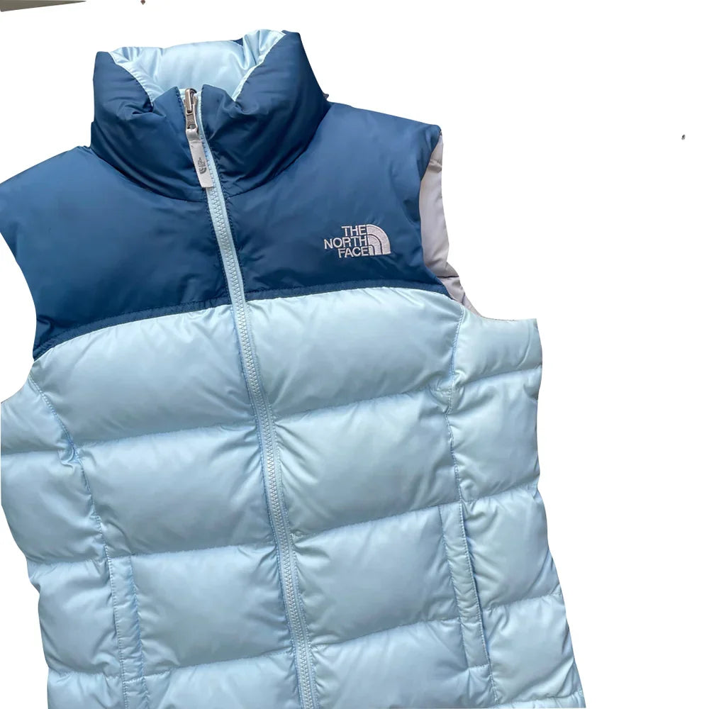 The North Face Women’s Baby Blue Two Tone Gilet Puffer Jacket