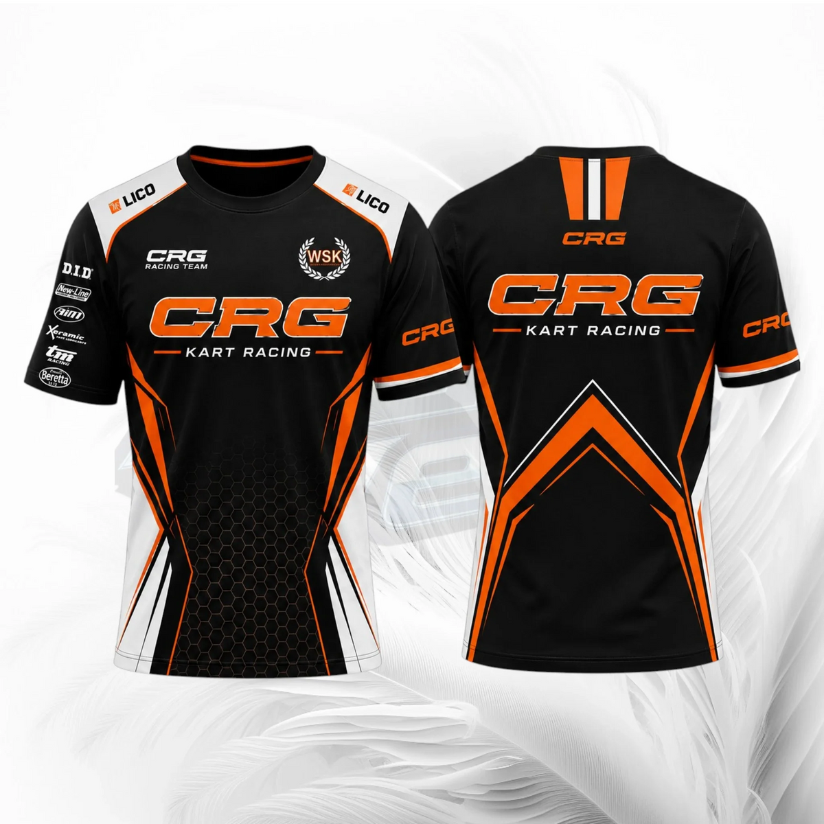 CRG Racing Team T-Shirt Black Orange