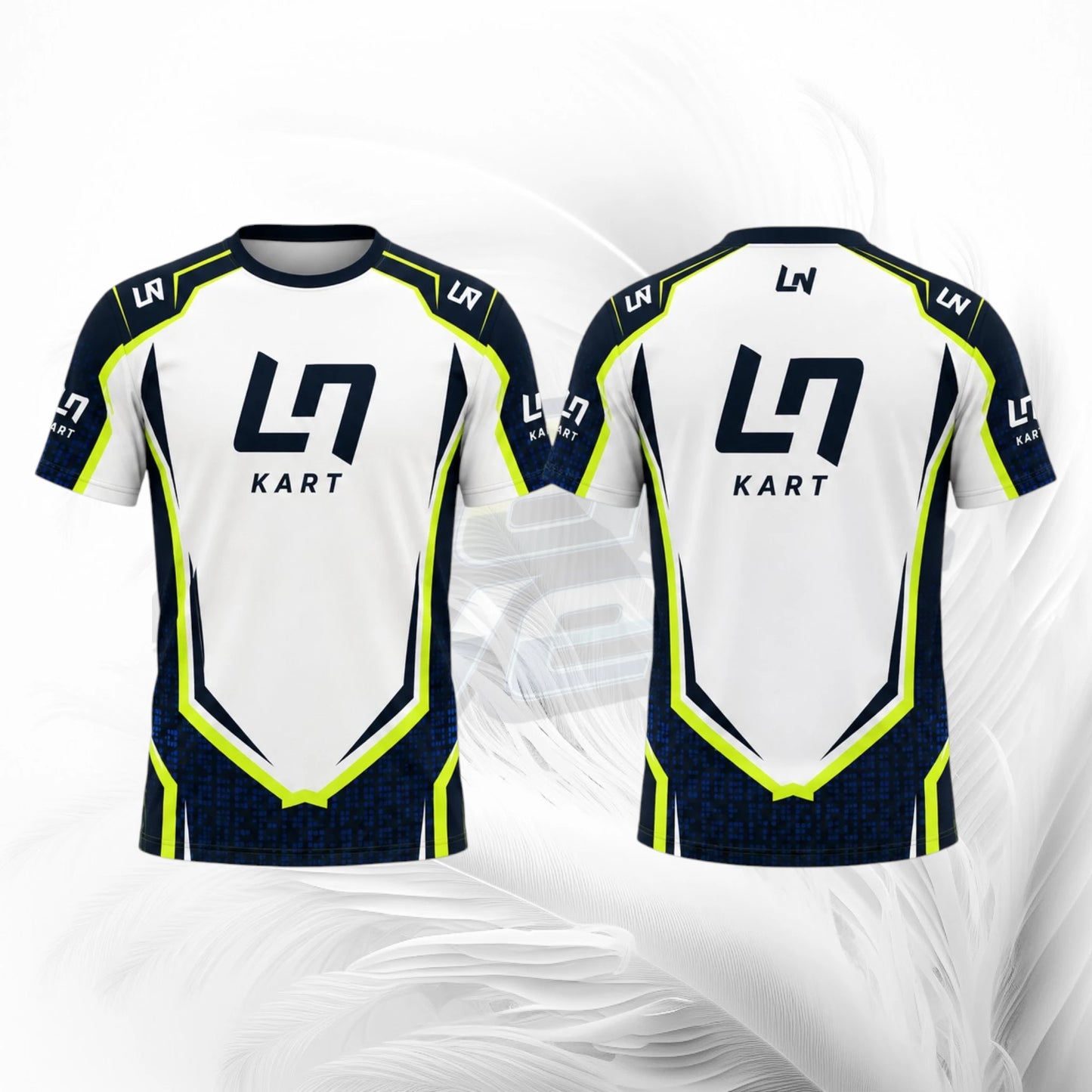 LN Velocity White Kart Racing T-Shirt