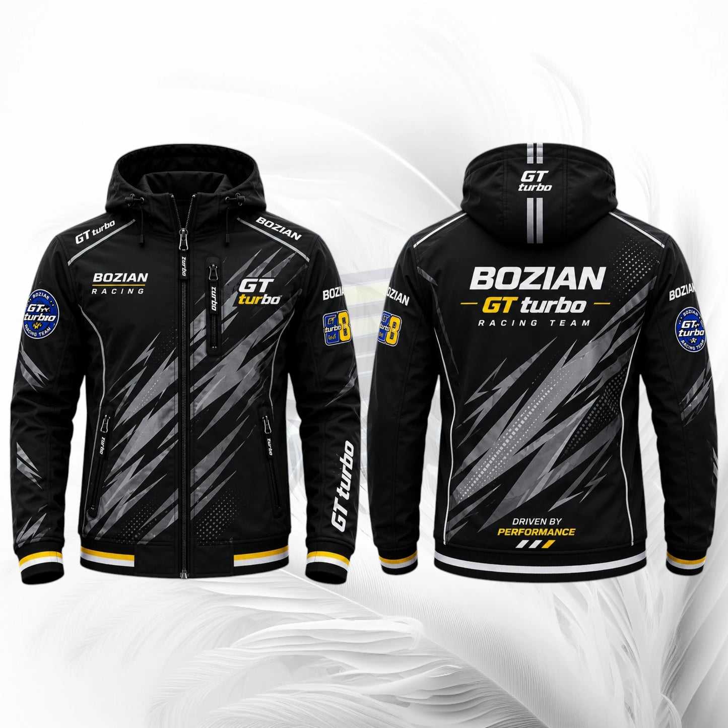 GT Turbo Black Racing Softshell Jacket