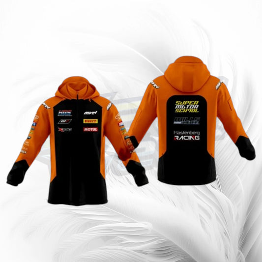 CUSTOM SOFTSHELL JACKET - BLACK/ORANGE