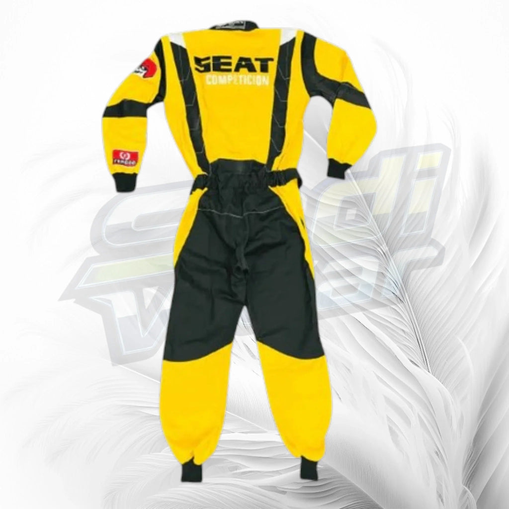 Classic Seat Rally Racing Suit – Yellow Motorsport Outfit