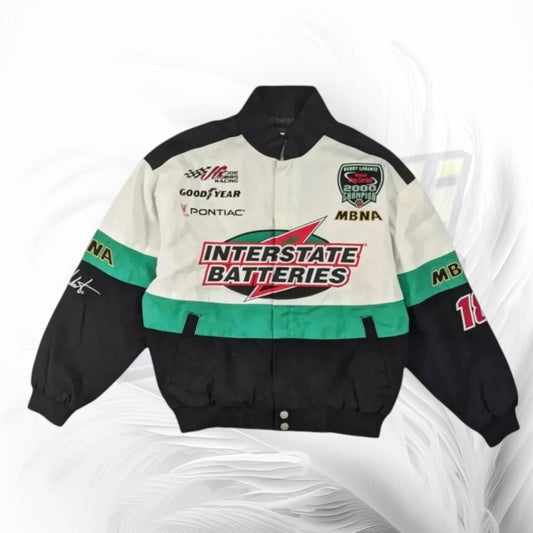 Interstate Batteries Racing Vintage NASCAR Bomber Jacket