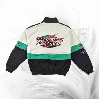 Interstate Batteries Racing Vintage NASCAR Bomber Jacket