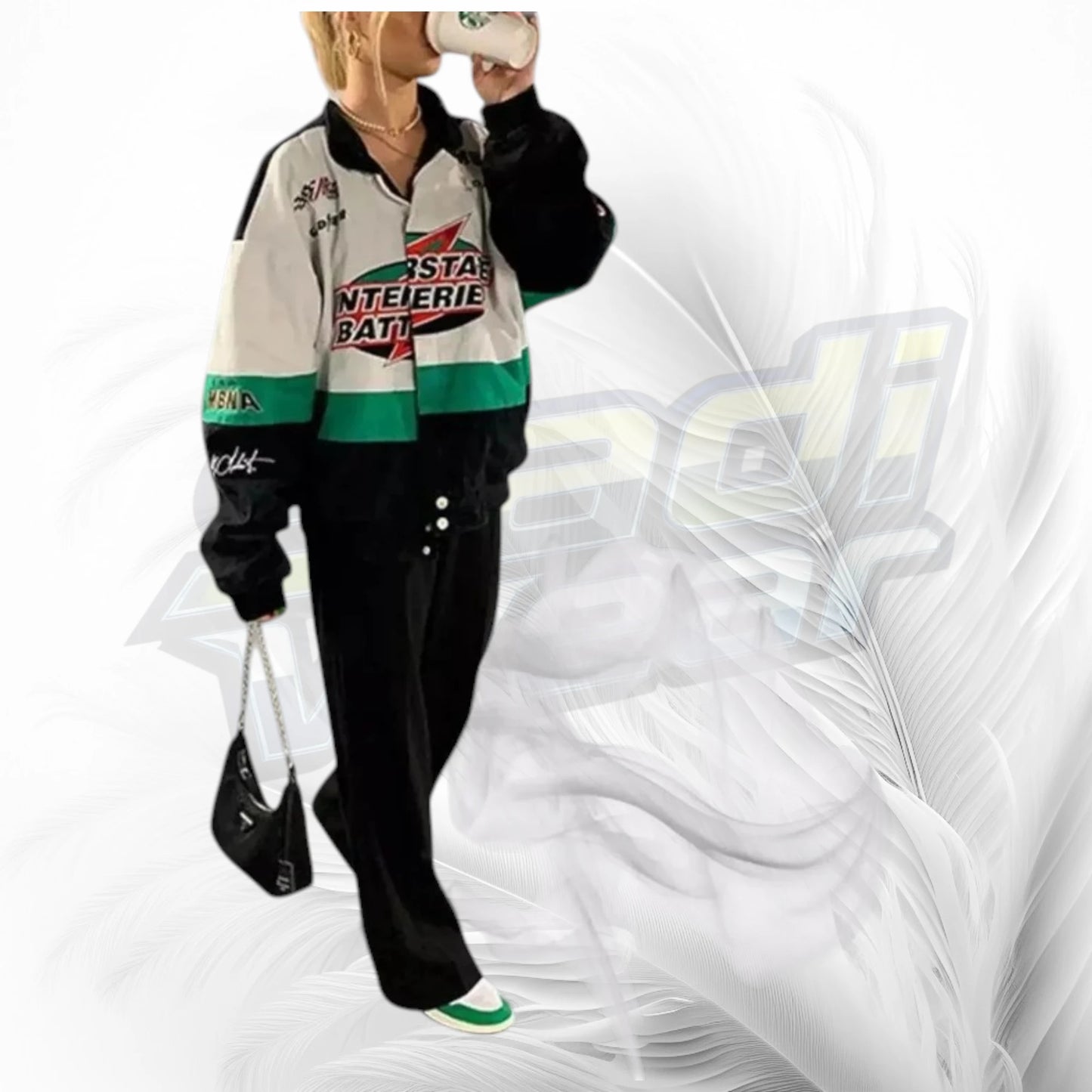 Interstate Batteries Racing Vintage NASCAR Bomber Jacket