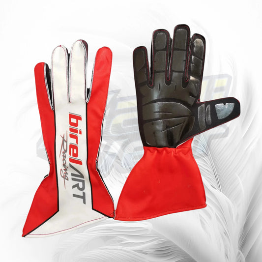 Birel ART Racing Gloves Red White Black