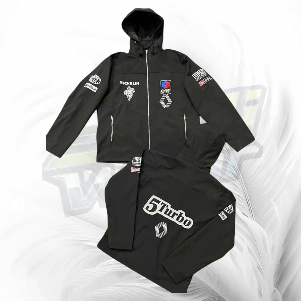 5 Turbo Black Rally Racing Jacket