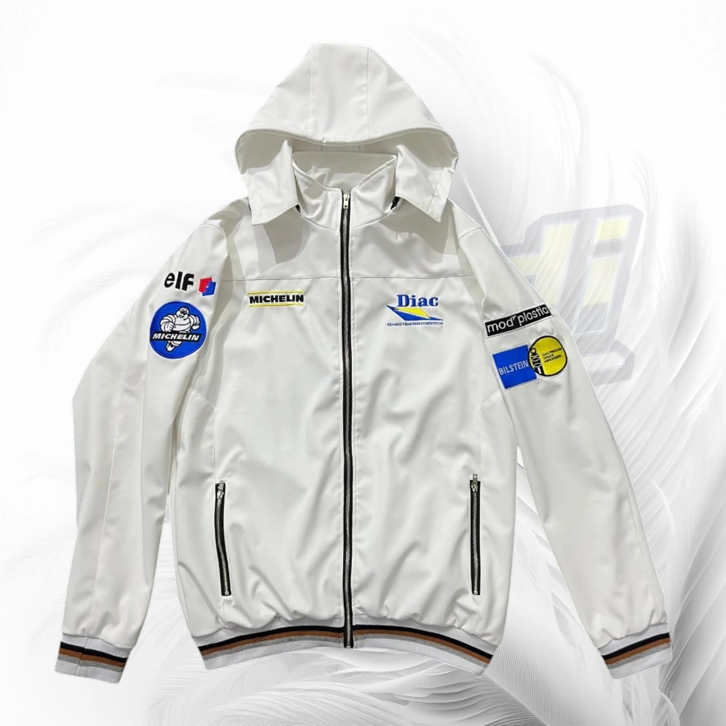 Vintage Renault Rally Racing Jacket White