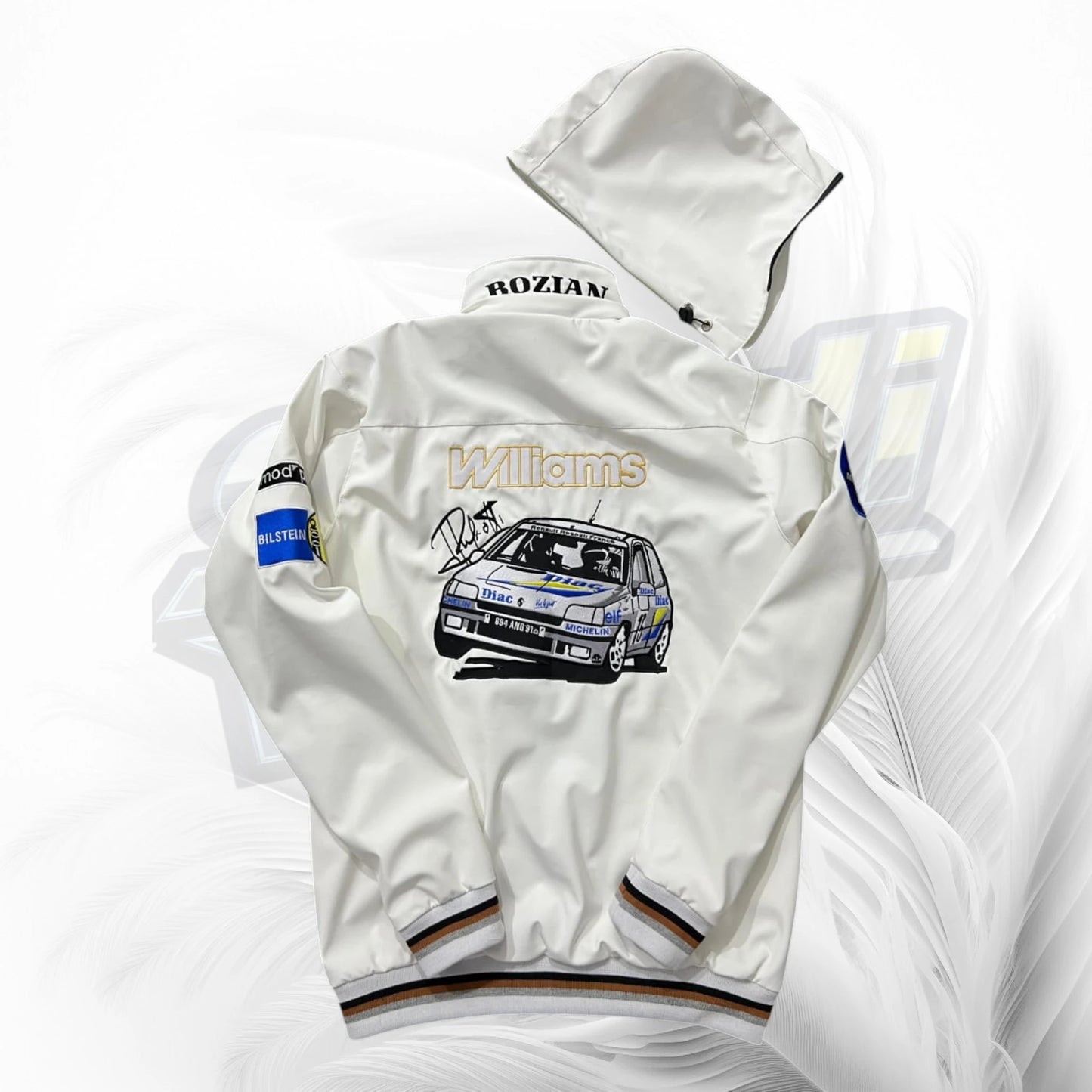 Vintage Renault Rally Racing Jacket White