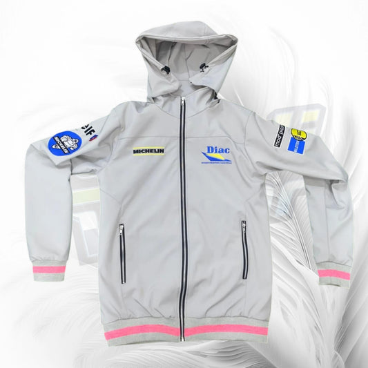 Williams Vintage Rally Racing Jacket Grey Pink