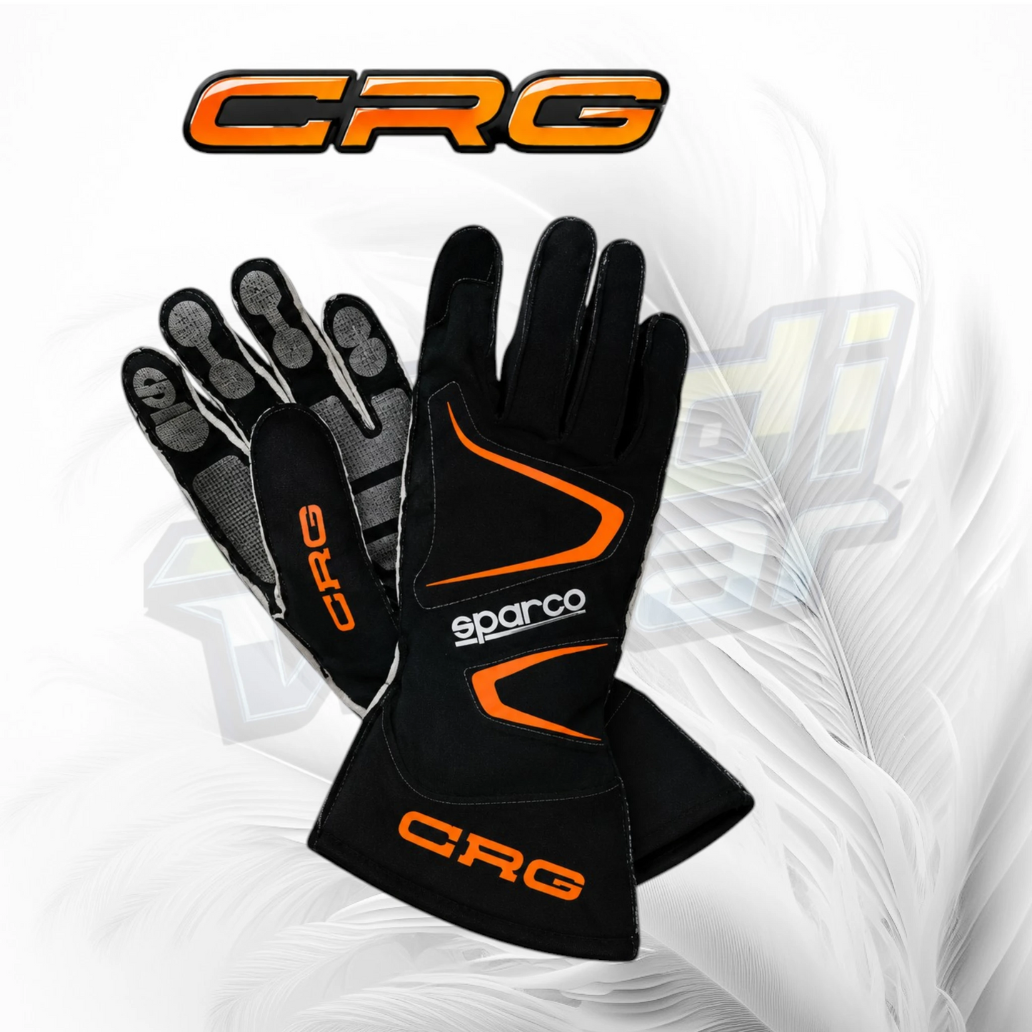 CRG Racing Gloves Black Orange