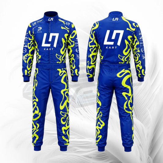 LN Blue Kart Racing Suit