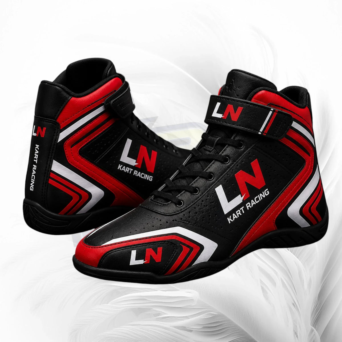 LN Kart Racing Shoes – Black & Red