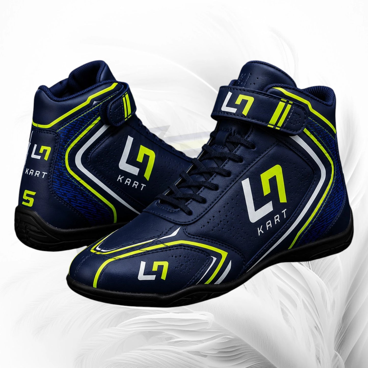 LN Stealth Blue Kart Racing Shoes