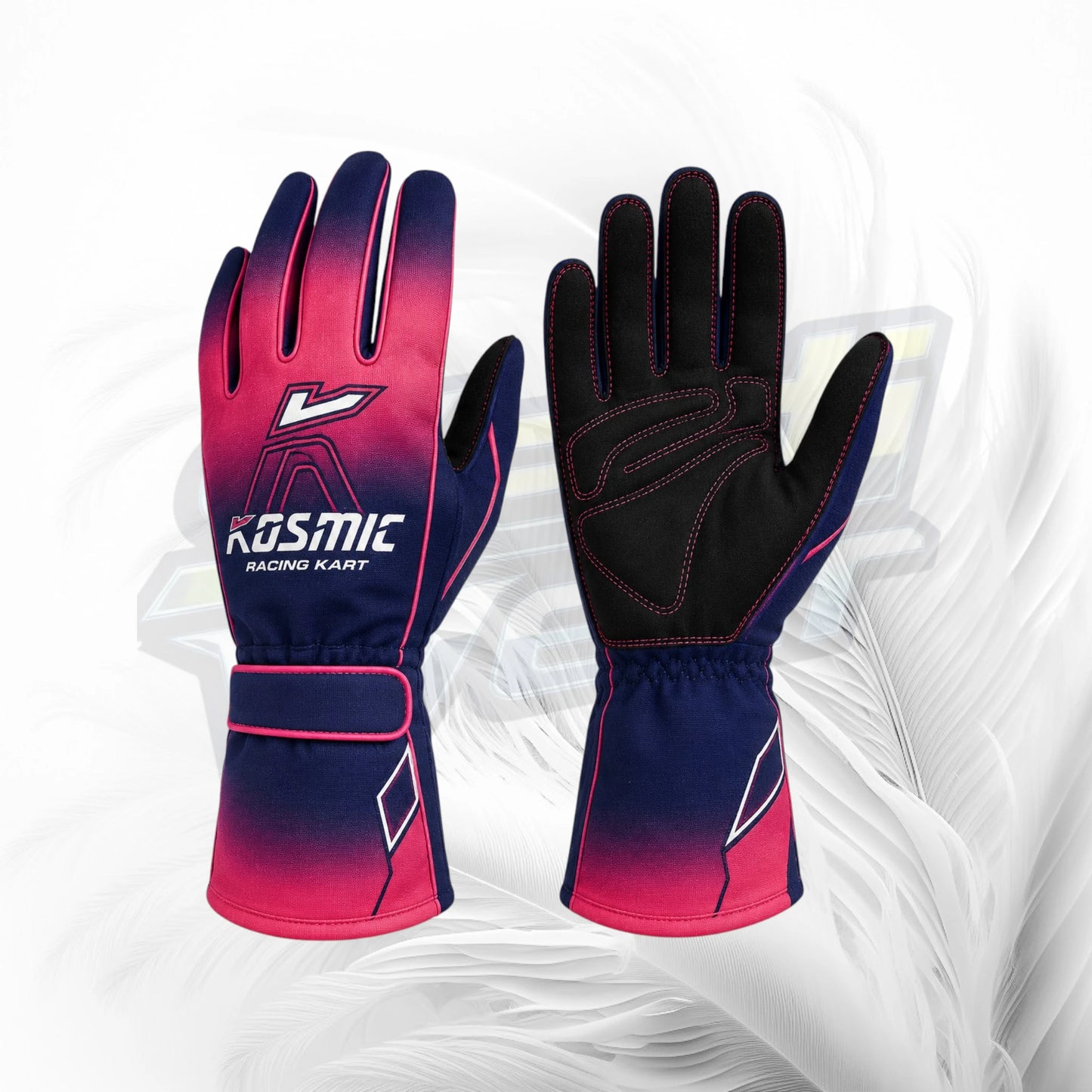 Kosmic Gradient Kart Racing Gloves