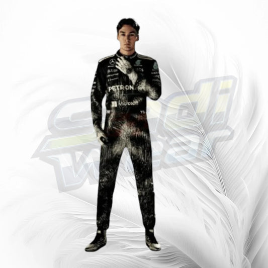 New 2026 George Russell Mercedes Unique Wolf F1 Race Suit