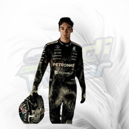 New 2026 George Russell Mercedes Unique Wolf F1 Race Suit