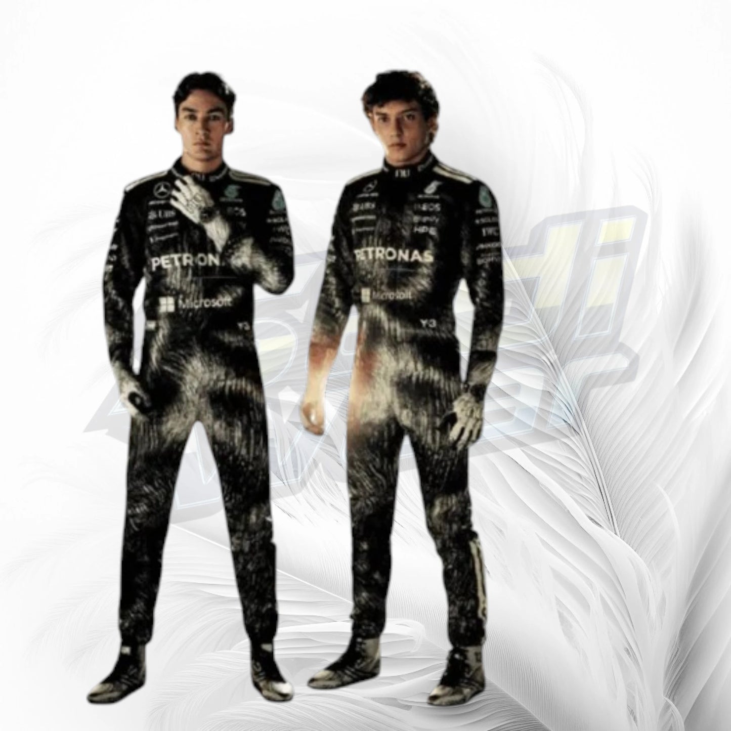 New 2026 George Russell Mercedes Unique Wolf F1 Race Suit