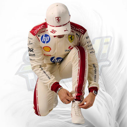 2026 Monaco GP Charles Leclerc Ferrari F1 Racing Suit