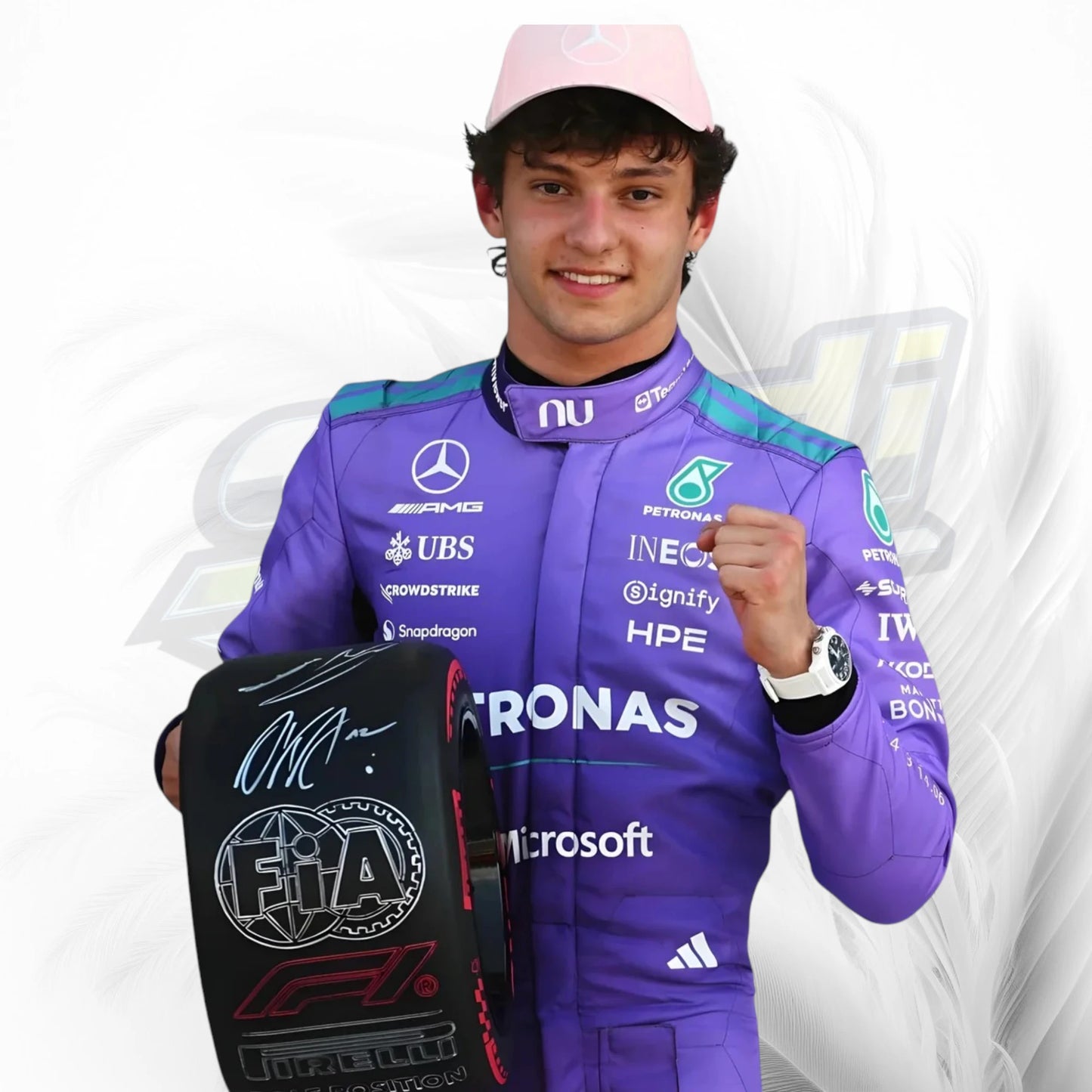 2026 Miami GP Kimi Antonelli Mercedes  F1 Racing Suit