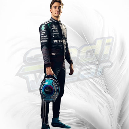 George Russell & Kimi Antonelli Mercedes AMG Petronas F1 Racing Suits 2026