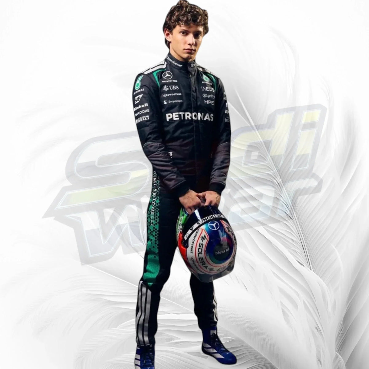 George Russell & Kimi Antonelli Mercedes AMG Petronas F1 Racing Suits 2026