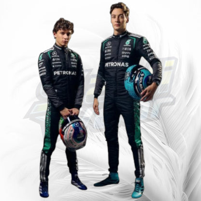 George Russell & Kimi Antonelli Mercedes AMG Petronas F1 Racing Suits 2026