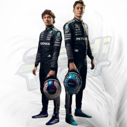 George Russell & Kimi Antonelli Mercedes AMG Petronas F1 Racing Suits 2026