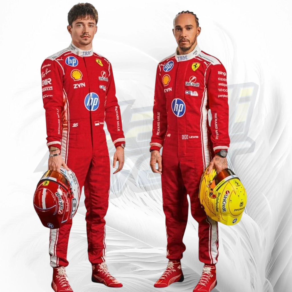 Charles Leclerc & Lewis Hamilton Ferrari F1 Racing Suits 2026