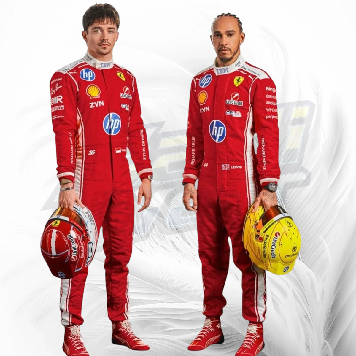 Charles Leclerc & Lewis Hamilton Ferrari F1 Racing Suits 2026