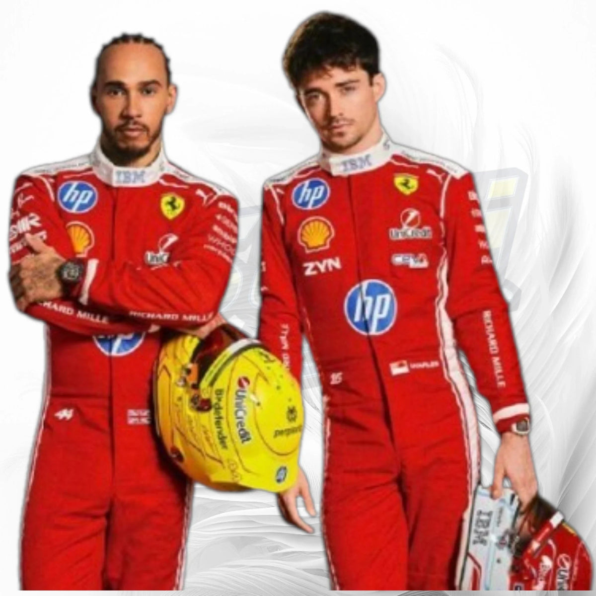 Charles Leclerc & Lewis Hamilton Ferrari F1 Racing Suits 2026